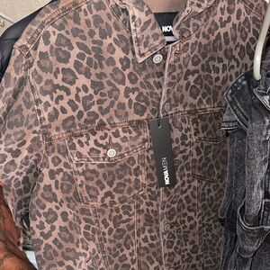 Fashion Nova Brown Leopard Shirt Jacket